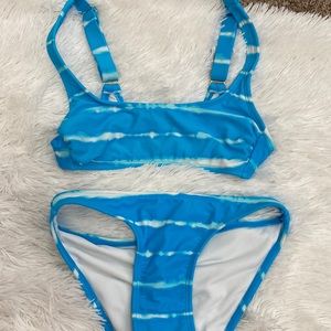 blue tie dye bathing suit from target